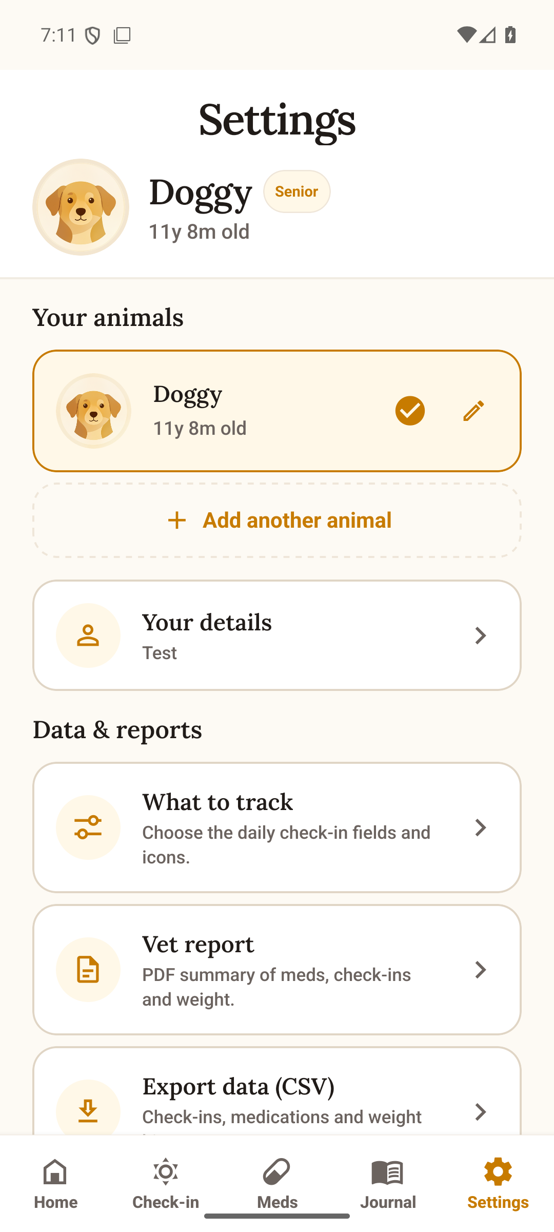 Settings and Pro subscription